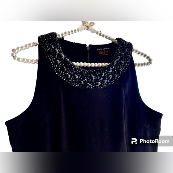 L’Wren Scott for Banana Republic New Little Black DressElegant Beaded Neckline - Picture 12 of 14